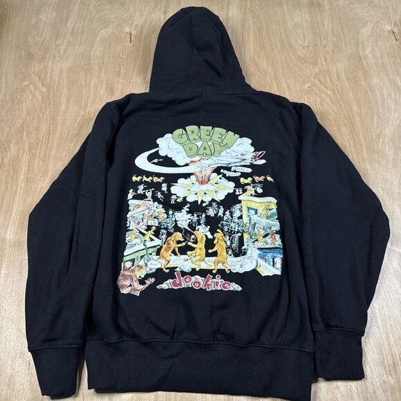 Green Day Dookie Black Long Sleeve Pullover Hoodie Size Smal - Picture 1 of 6
